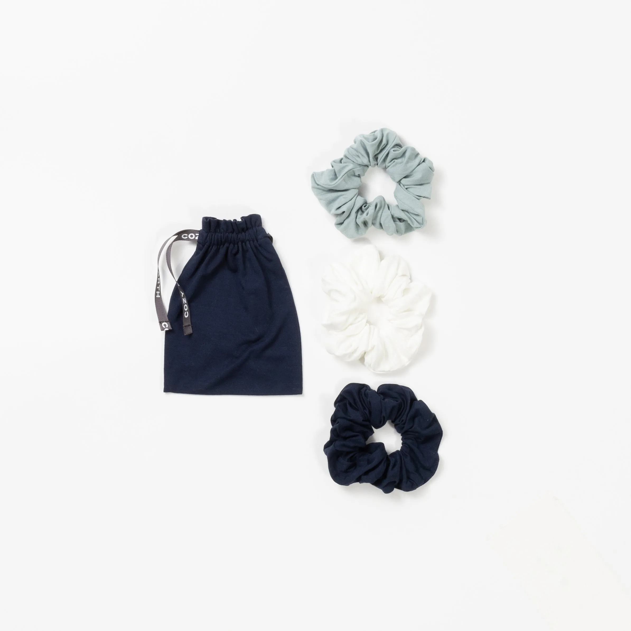 Bamboo Stretch-Knit Scrunchies