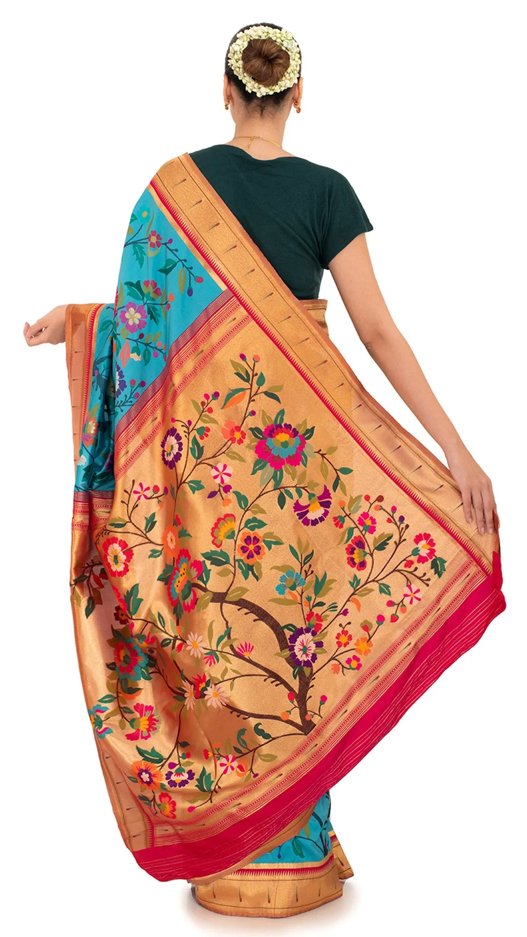 Banarasi Bliss with Floral Elegance
