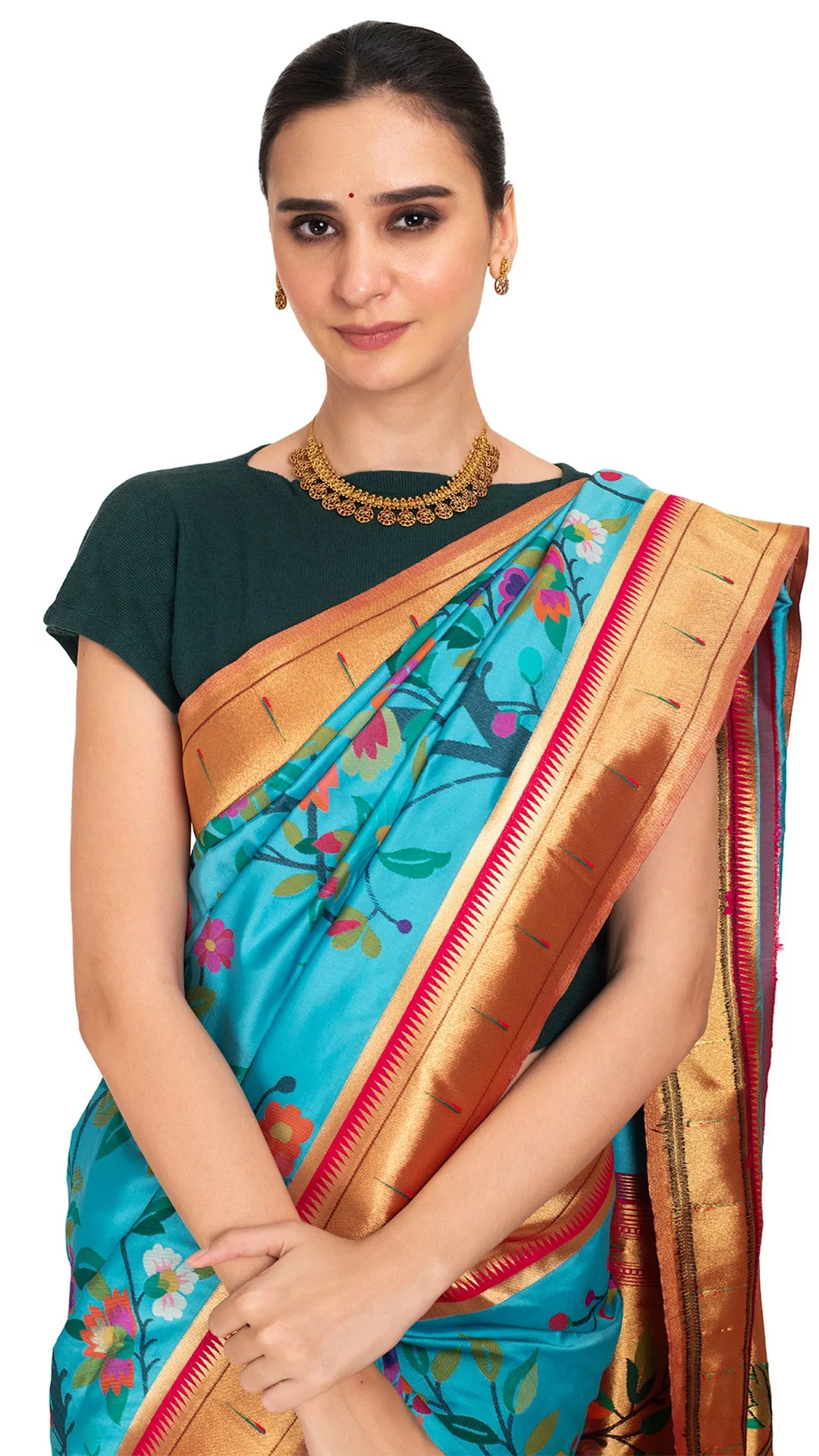 Banarasi Bliss with Floral Elegance