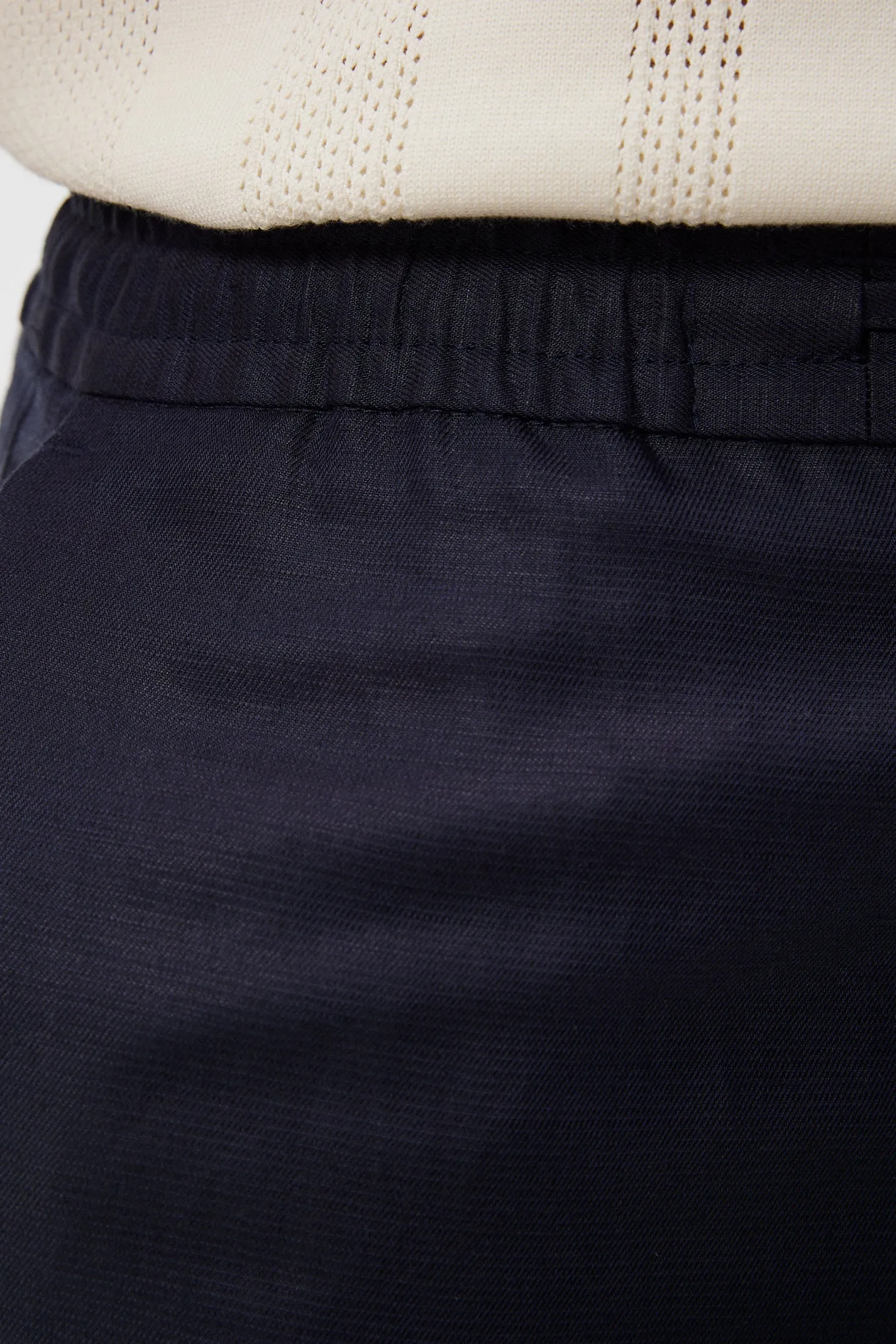 Baron Tencel Linen Shorts / JL Navy
