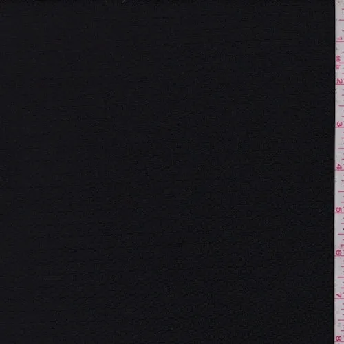 Dark Navy Textured Techno Knit Fabric