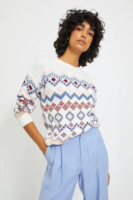 DressBetty - Womens Jacquard Knitwear Sweater