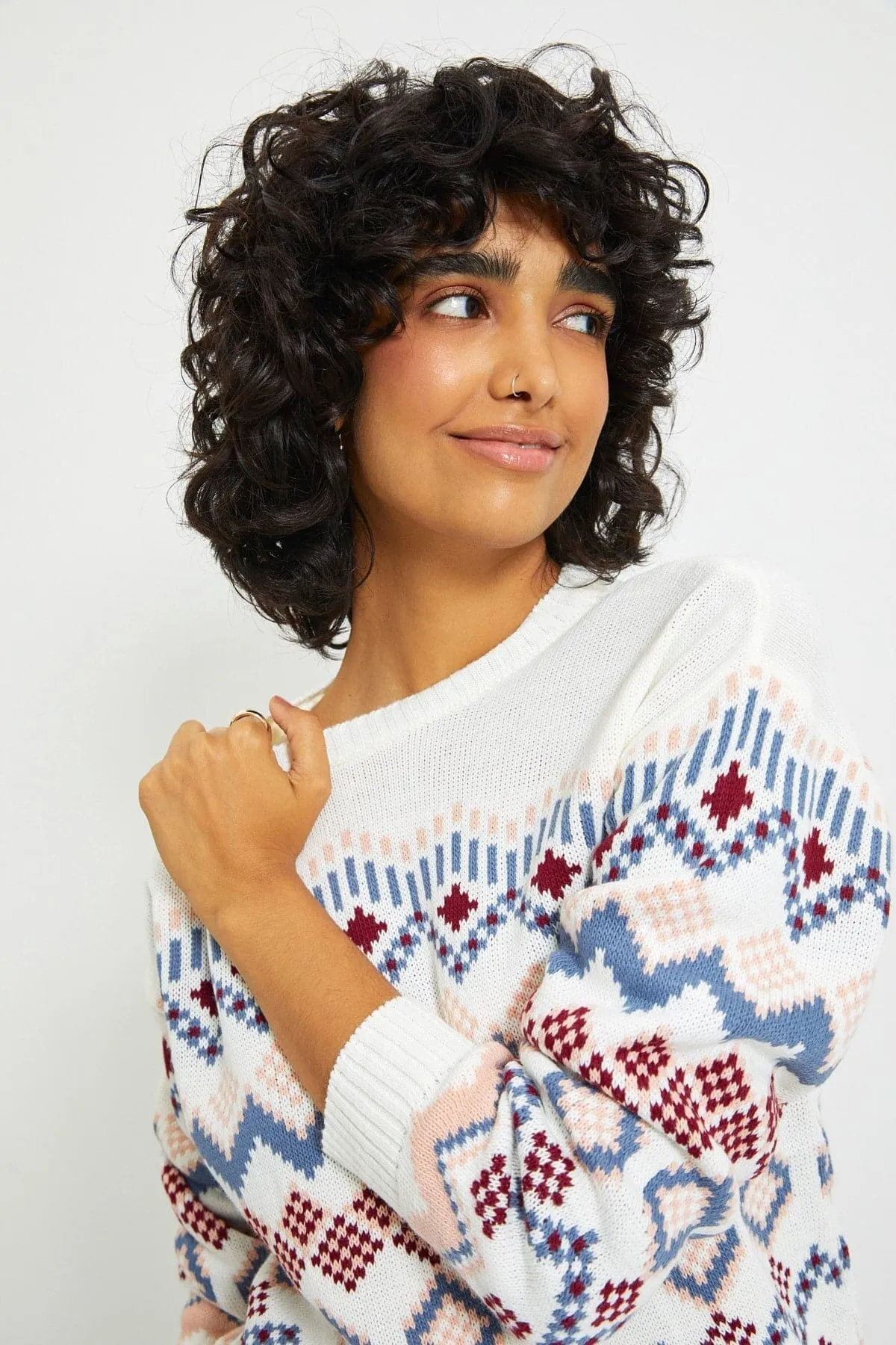 DressBetty - Womens Jacquard Knitwear Sweater