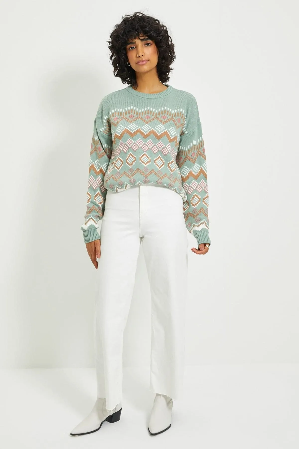 DressBetty - Womens Jacquard Knitwear Sweater