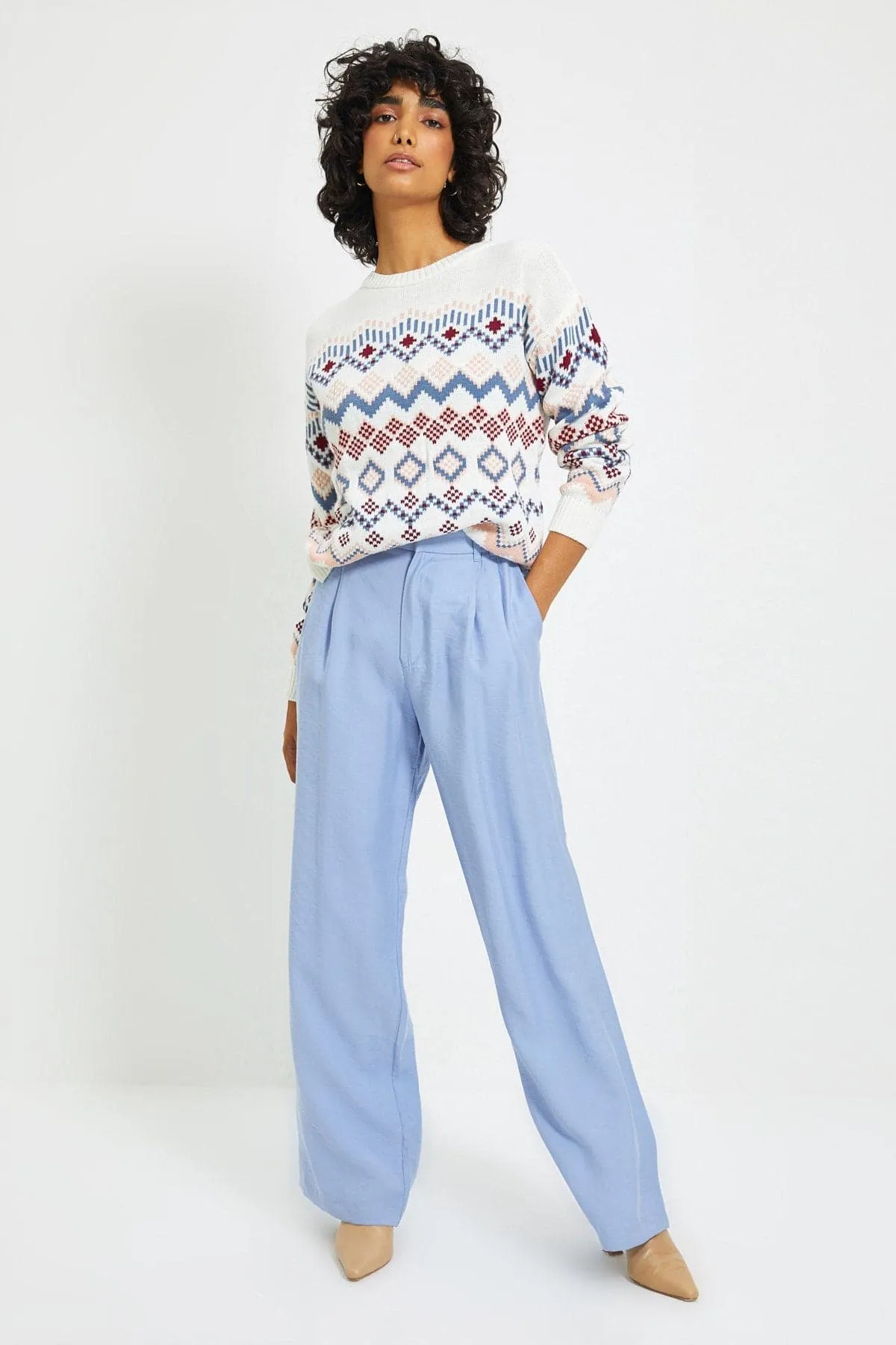 DressBetty - Womens Jacquard Knitwear Sweater