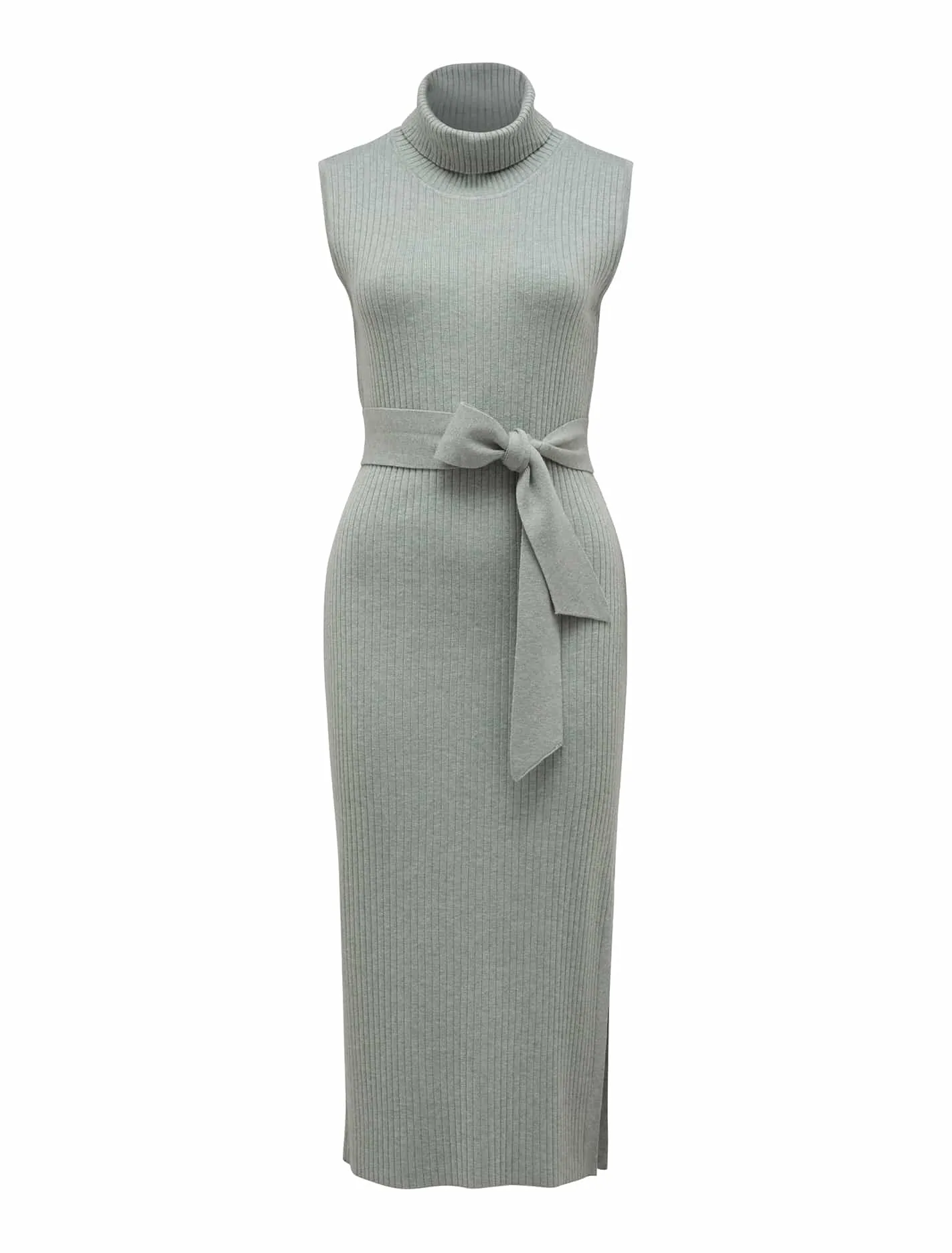 Emilia Roll Neck Midi Knit Dress