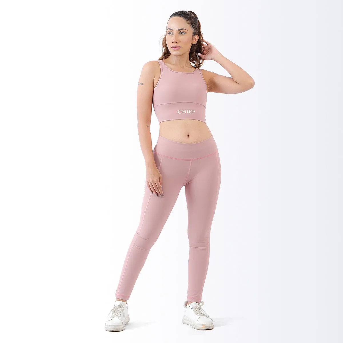 Enhance Sports Bra & Leggings Pink