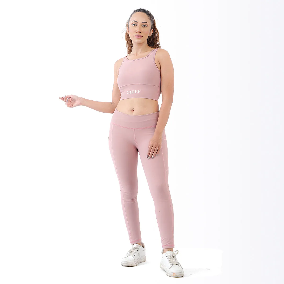 Enhance Sports Bra & Leggings Pink