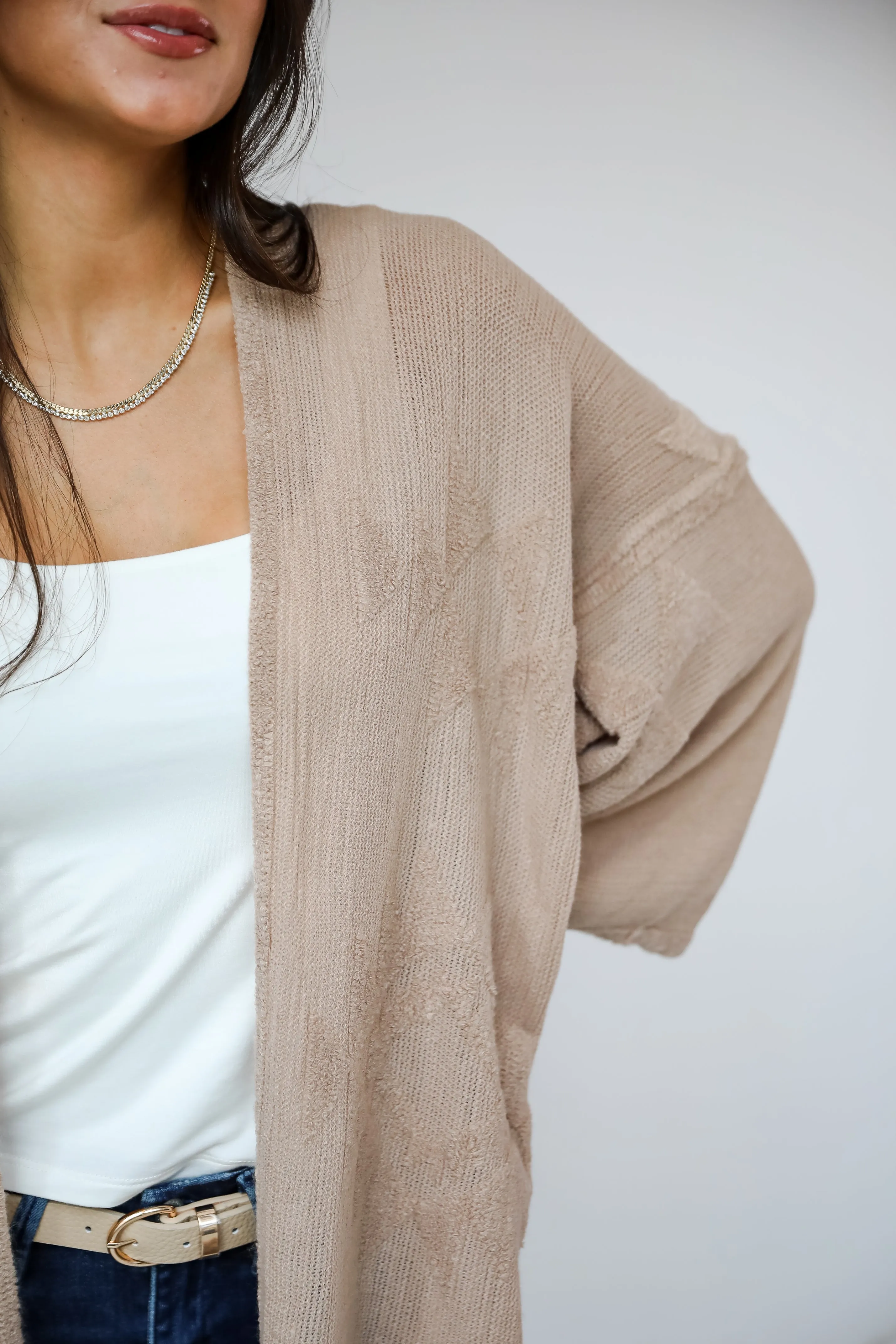 FINAL SALE - Cozy Inclination Beige Fringe Shawl - DOORBUSTER