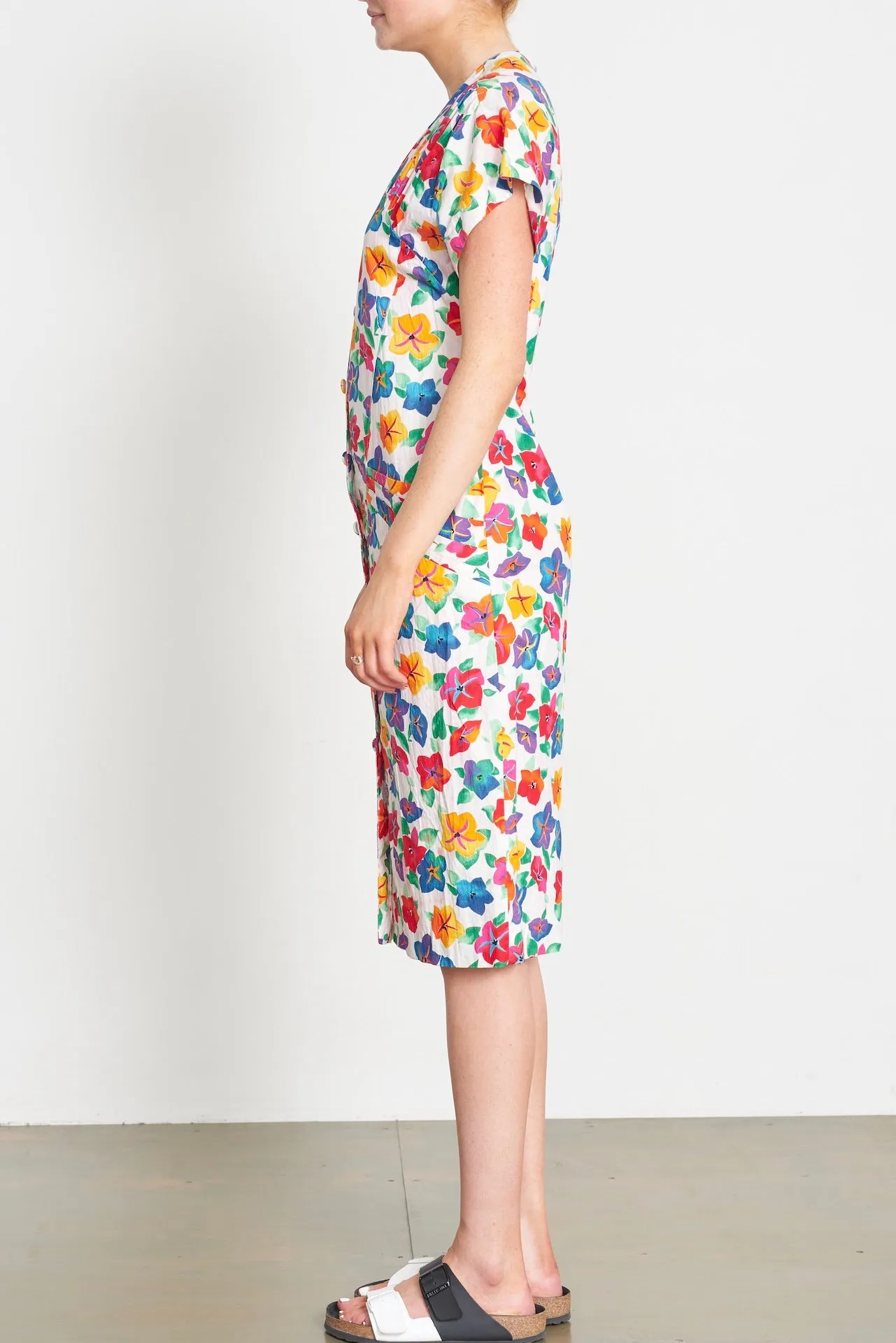 Floral 1990's Cotton dress - Vintage