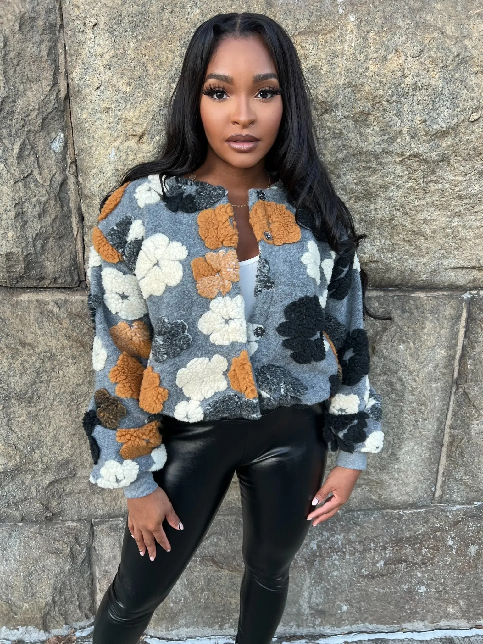 Flower Power Felt Jacket