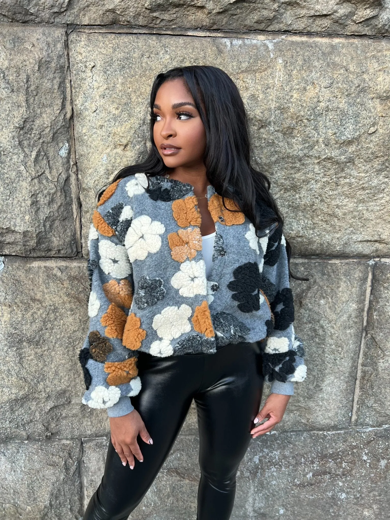 Flower Power Felt Jacket