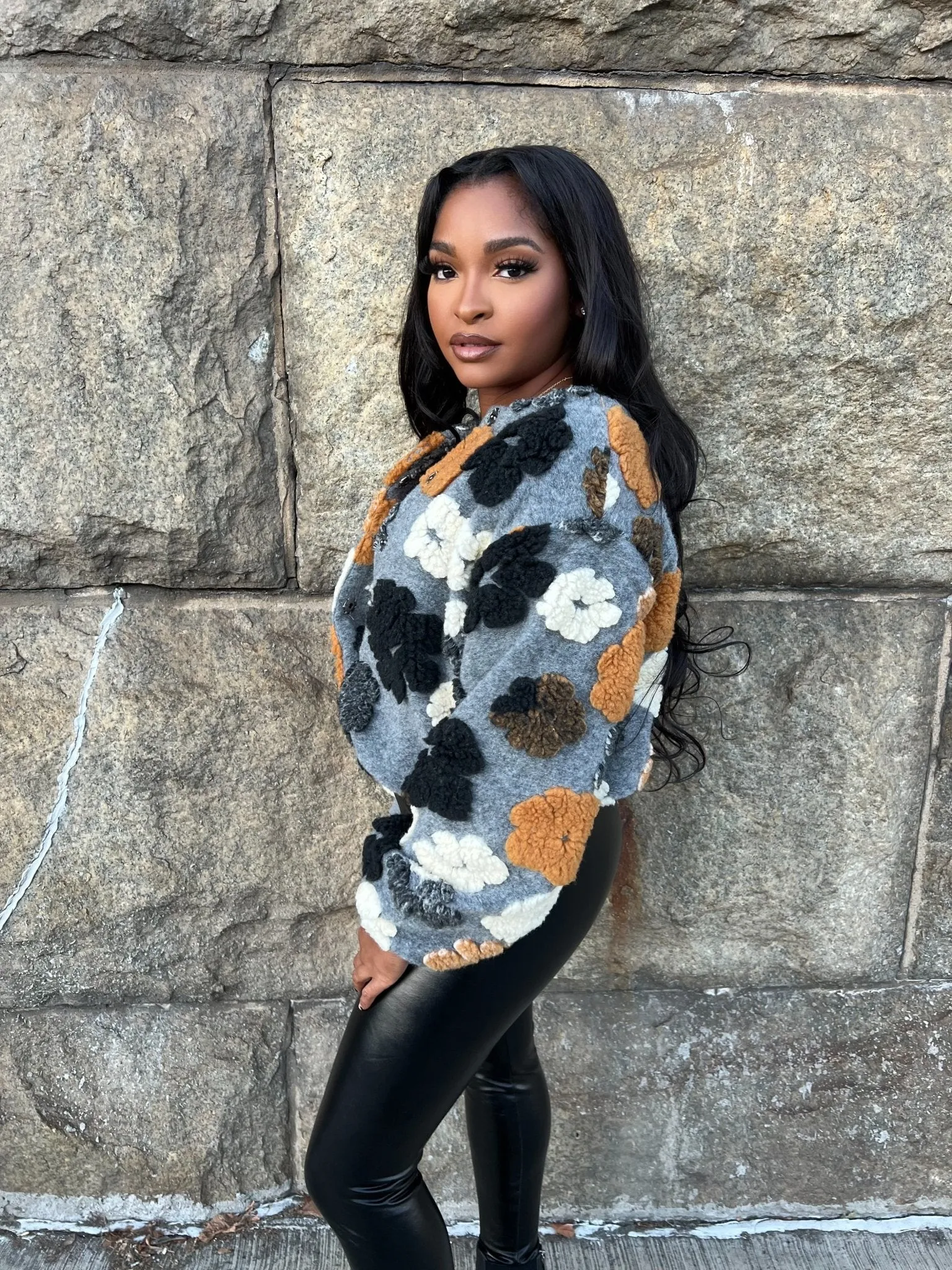 Flower Power Felt Jacket