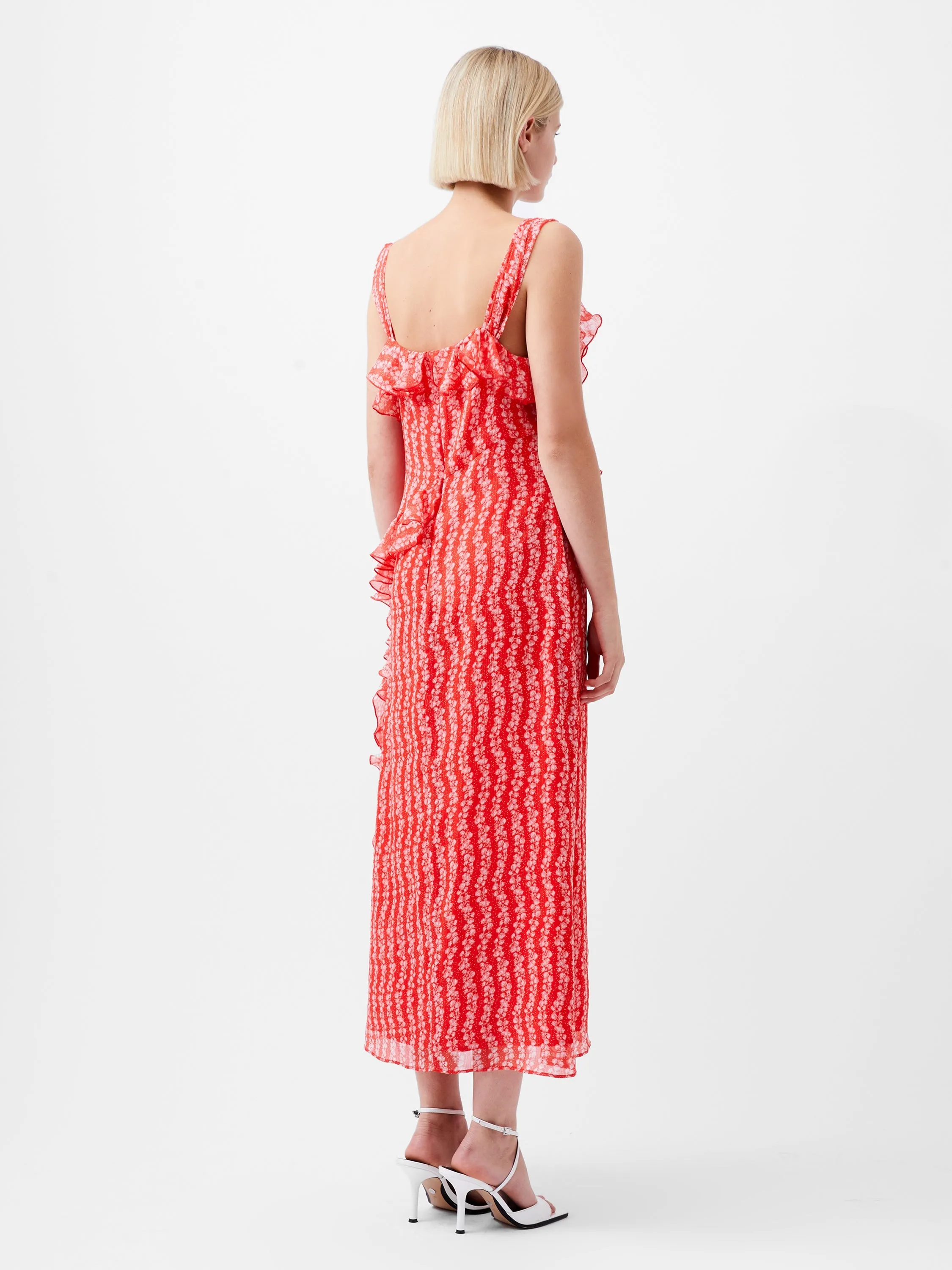 Frances Crinkle Ruffle Dress