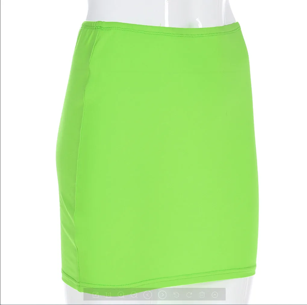 Hot Selling Mid-Length Short Summer Slim-Look Stretchable A-Line Hip Flattering Women Pencil Skirt