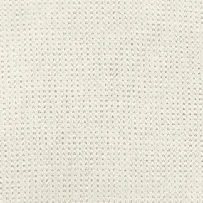 Ivory Solid Polyester-Cotton 3D Pique Knit Fabric