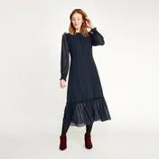 Navy/Red Heart Dress