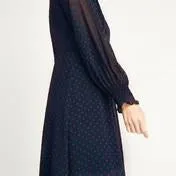 Navy/Red Heart Dress