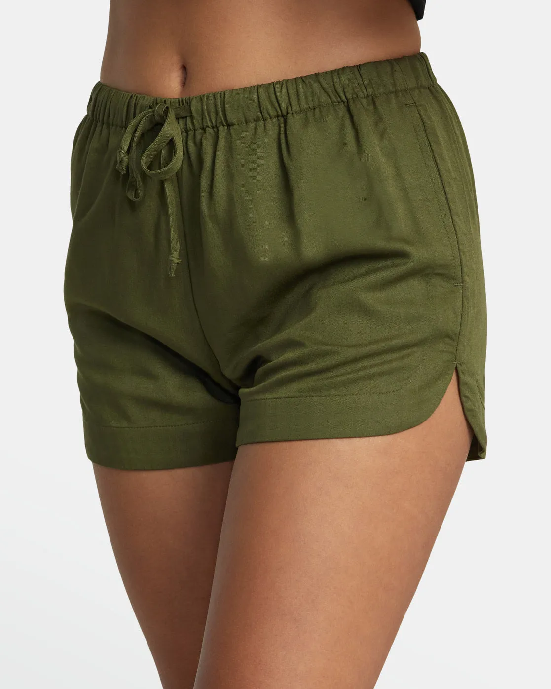 New Yume Drawcord Shorts - Dark Olive