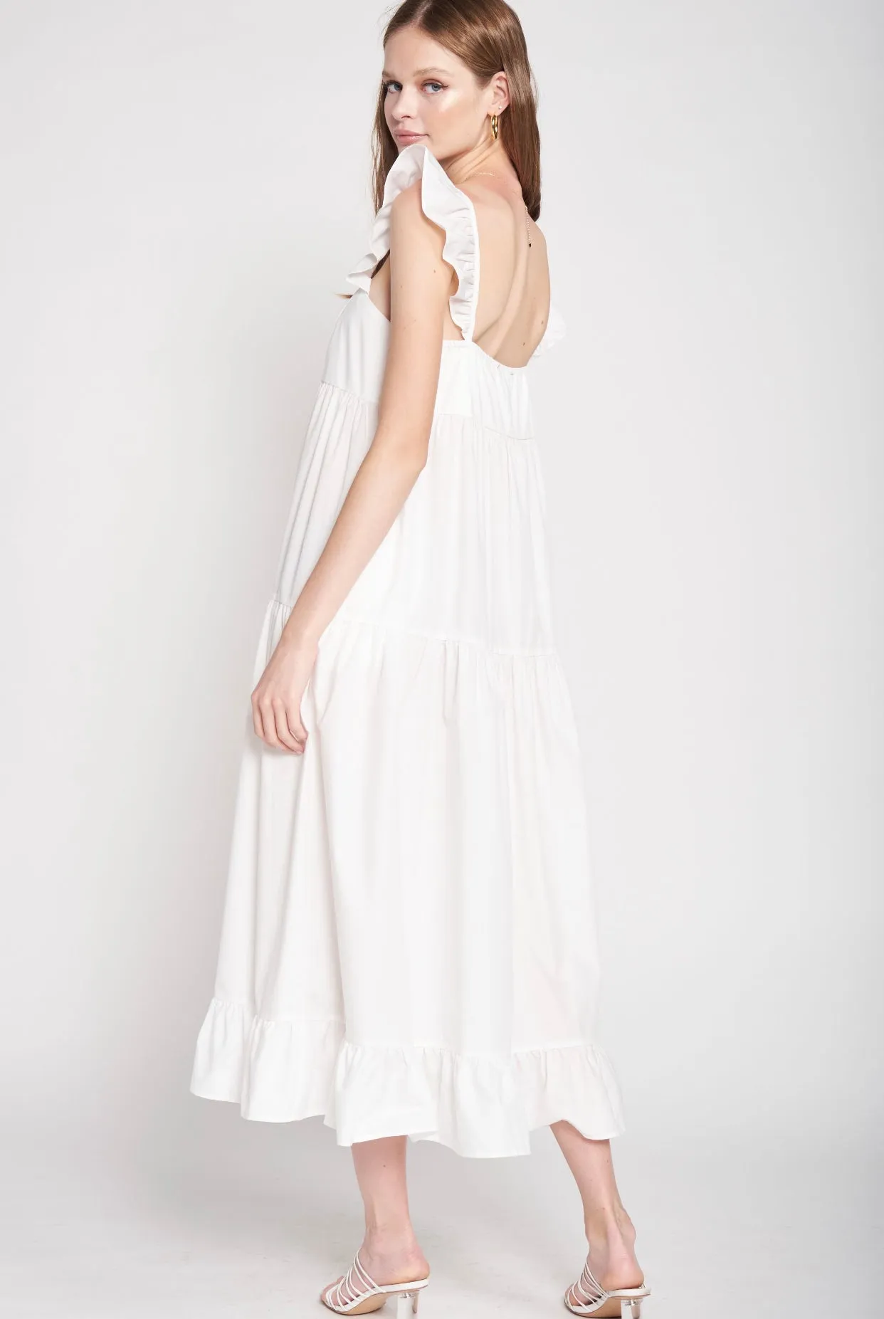 Pathways Eyelet Midi Dress
