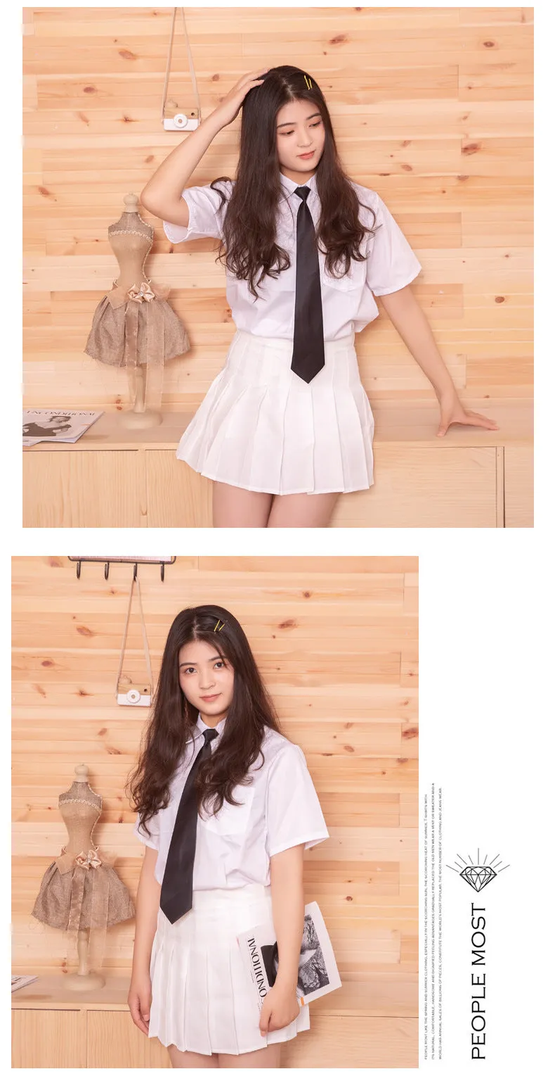 Pleated Women Summer Skirt High Waist Slim Look Chequered A-Line Skirt