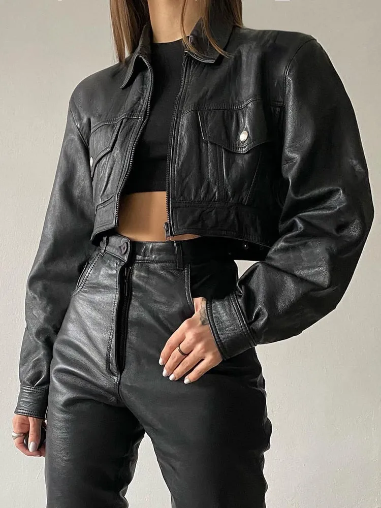 PU Leather Moto&Biker Style Racing Jackets