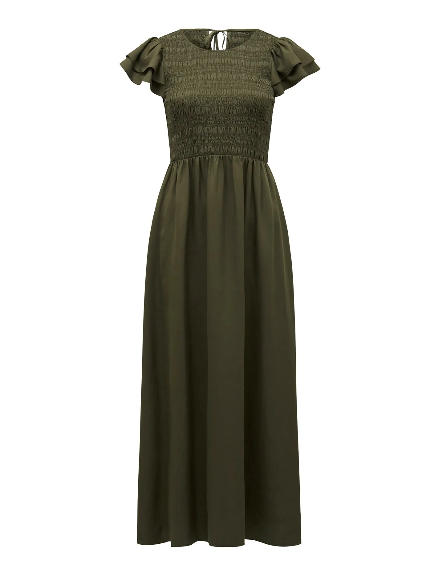 Tallulah Shirred Midi Dress