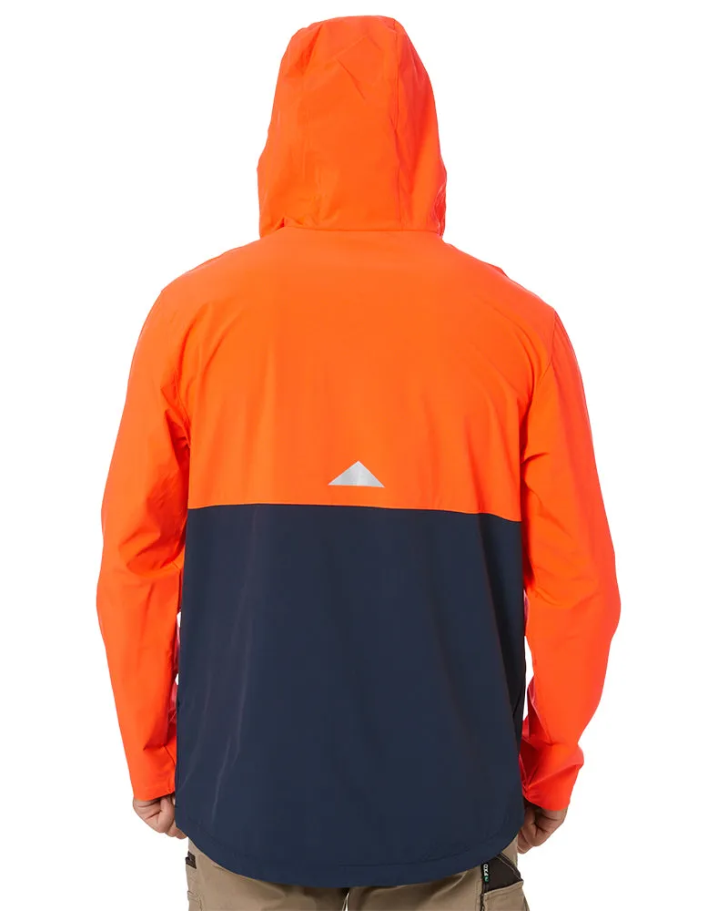 Trade Packable Anorak - Orange/Navy