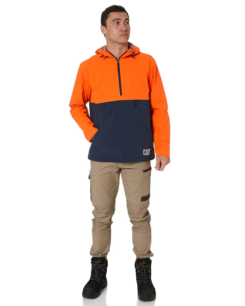 Trade Packable Anorak - Orange/Navy