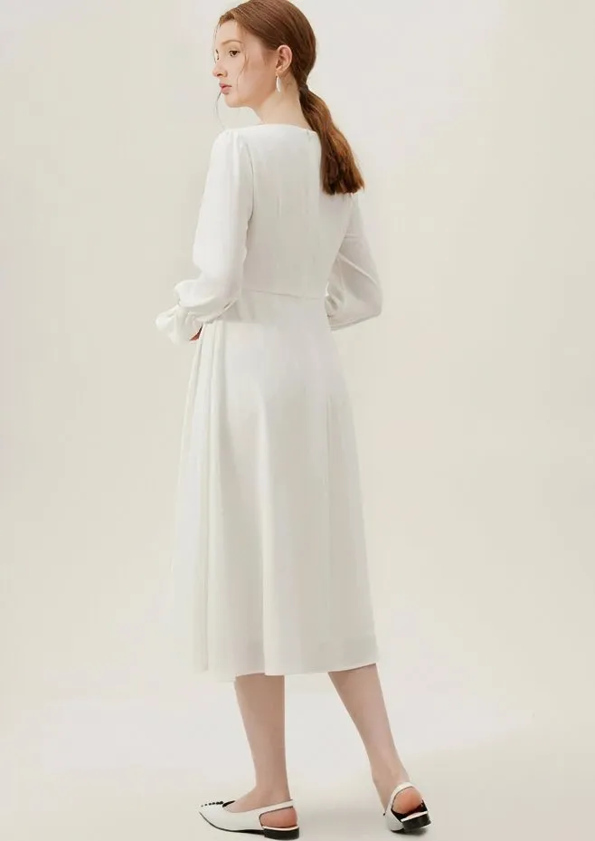 TWISTED LIGHT MIDI DRESS