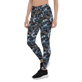 Winter Pine Cone Leggings