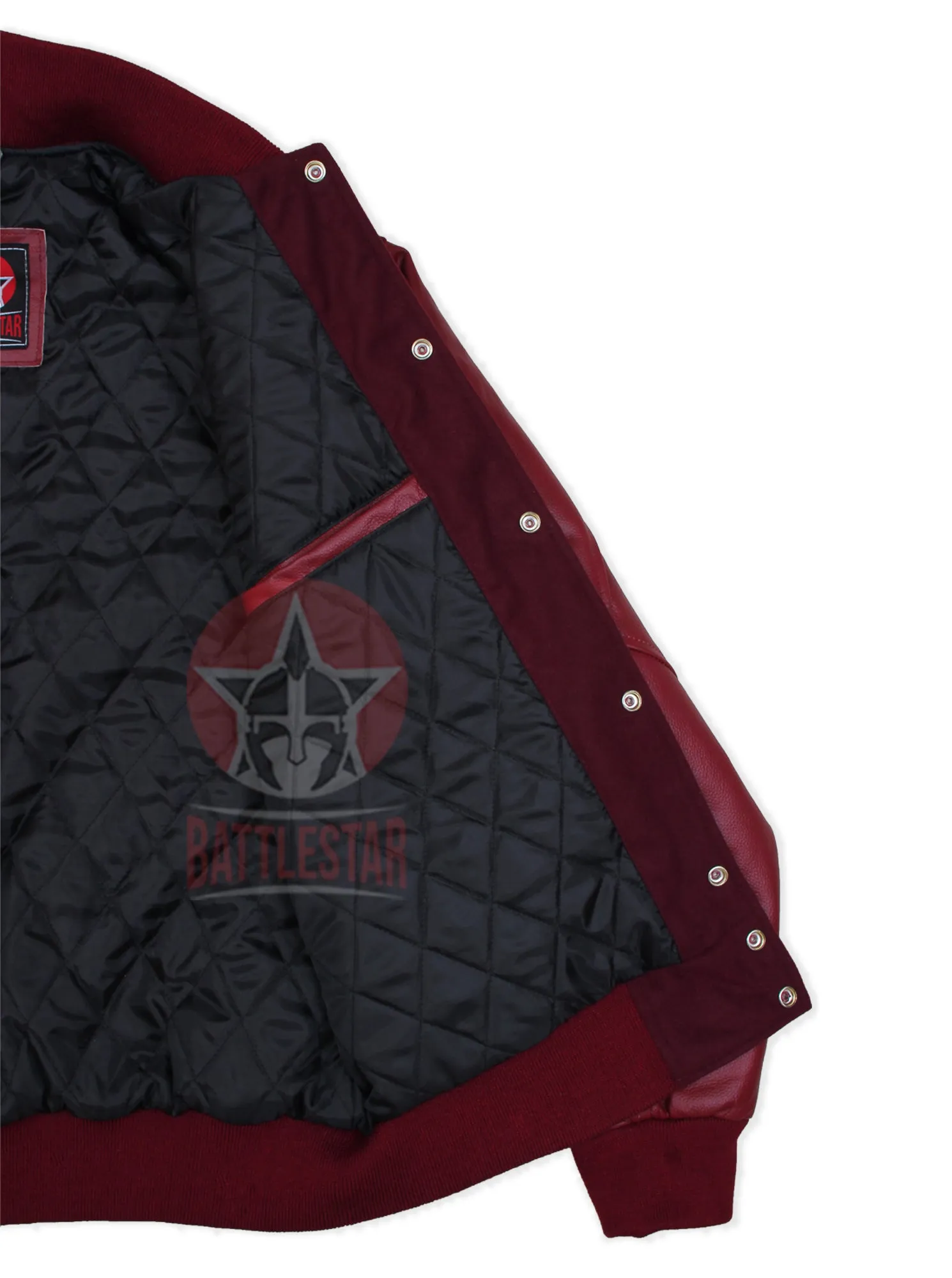 Year of the Tiger Embroidered Maroon Letterman Baseball Jacket